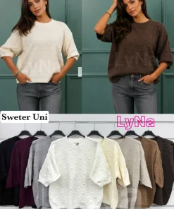 Swetry Damskie WŁOSKA,Size uni,paczka 6szt, mix kolor