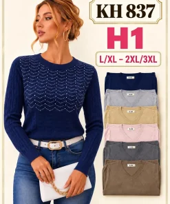 Swetry damskie,size l/xl-2/3xl,paczka 12szt,mix kolor