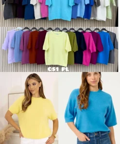 Swetry Damskie WŁOSKA,Size uni,paczka 6szt, mix kolor