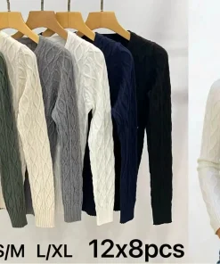 Swetry damskie,size s/m-l/xl,paczka 8szt,mix kolor