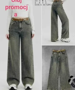Jeansy Damskie,size xs-l,Paczka 12szt,1kolor