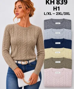 Swetry damskie,size l/xl-2/3xl,paczka 12szt,mix kolor