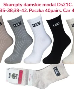 Skarpety Damskie,size 35-42,Paczka 40szt,mix kolor