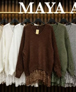 Swetry damskie,size uni,Paczka 6szt ,mix kolor