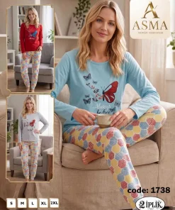 Piżama Damskie,size s-2xl,paczka 15szt,mix kolor