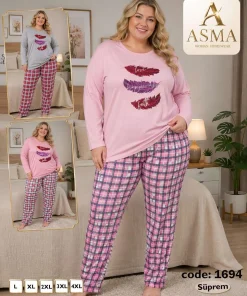 Piżama Damskie,size l-3xl,Paczka 15szt ,mix kolor