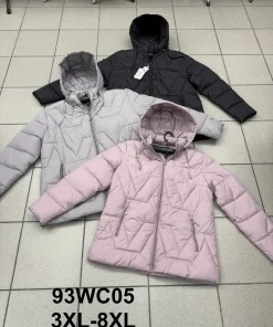 Kurtki Damskie ,Size 3xl-8xl,paczka 6szt, 1kolor