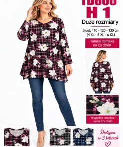 Bluzki damskie,size 4-6xl,paczka 12szt,mix kolor