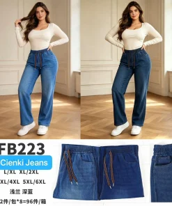 Jeansy Damskie, size l/xl-5/6xl,paczka 12szt,mix kolor