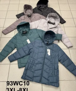Kurtki Damskie ,Size 3-8xl,paczka 6szt, 1kolor
