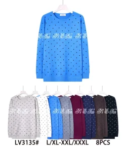 Swetry damskie ,size l/xl-2/3xl,Paczka 8szt ,mix kolor