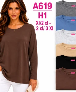 Bluzki damskie,size l/xl-2/3xl,paczka 12szt,mix kolor