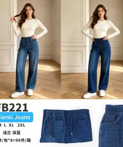 Jeansy Damskie, size m-2xl,paczka 12szt,mix kolor