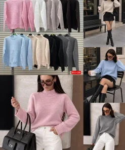 Swetry damskie ,size uni,Paczka 6szt ,mix kolor