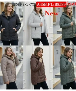 Kurtki Damskie,size 3xl-7xl,paczka 5szt,1kolor
