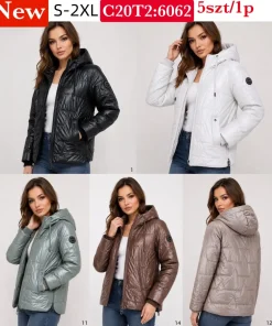 Kurtki Damskie,size s-2xl,paczka 5szt,1kolor