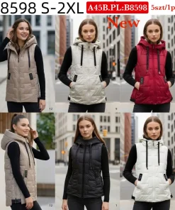 Kamizelki Damskie,size s-2xl,Paczka 5szt ,1 kolor