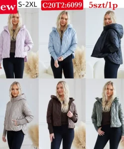 Kurtki Damskie,size s-2xl,Paczka 5szt,1kolor