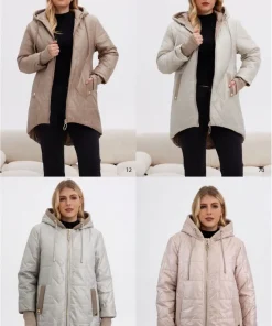 Kurtki Damskie,size 3xl-7xl,Paczka 5szt ,1kolor