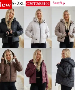 Kurtki Damskie,size s-2xl,Paczka 5szt ,1kolor