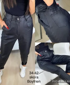 Spodnie skórzane Damskie,size 34-42,Paczka 10szt,1kolor
