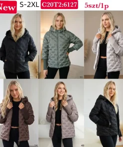 Kurtki Damskie,size s-2xl,paczka 5szt,1kolor