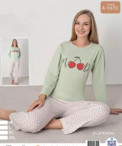 Piżama Damskie,size m-2xl,Paczka 8szt,1kolor