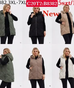 Kamizelki Damskie,size 3xl-7xl,Paczka 5szt ,1kolor