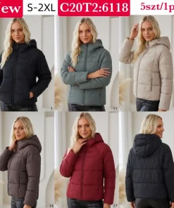 Kurtki Damskie,size s-2xl,Paczka 5szt ,1 kolor