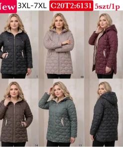 Kurtki Damskie,size 3xl-7xl,paczka 5szt,1kolor