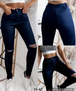Jeansy Damskie,size 34-42,Paczka 10szt,1kolor