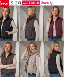 Kamizelki Damskie,size s-2xl,Paczka 5szt ,1 kolor