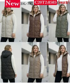 Kamizelki Damskie,size 3xl-7xl,Paczka 5szt,1kolor