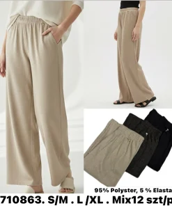 Spodnie Damskie,size s/m-l/xl,paczka 12szt,mix kolor