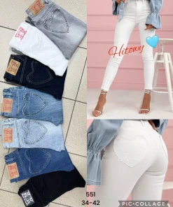 Jeansy Damskie,size 34-42,paczka 10szt,1kolor