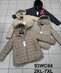 Kurtki Damskie ,Size 2-7xl,paczka 6szt, 1kolor