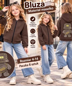 Bluzy DZIECIĘCA,size 4-14lat,Paczka 6szt,1 kolor