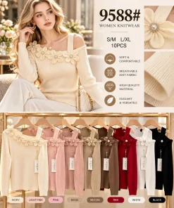 Swetry Damskie,Size s/m-l/xl,Paczka 10szt,mix kolor