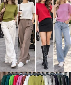 Swetry Damskie WŁOSKA,Size uni,paczka 6szt, mix kolor