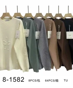 Swetry Damskie,Size uni,Paczka 12szt,mix kolor