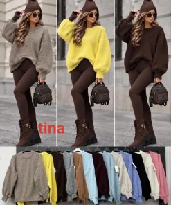 Swetry DAMSKI ,size uni,Paczka 6szt,mix kolor