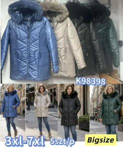 Kurtki Damskie,size 3-7xl,Paczka 5szt,1kolor