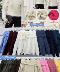 Swetry Damskie WŁOSKA,Size uni,paczka 6szt, mix kolor