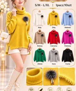 Swetry DAMSKI ,size s/m-l/xl,Paczka 10szt,mix kolor