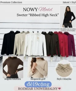 Swetry Damskie WŁOSKA,Size uni,paczka 6szt, mix kolor