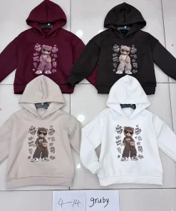 Bluzy DZIECIĘCA,size 4-14lat,Paczka 6szt,1 kolor