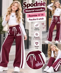 Spodnie DZIECIĘCA,size 4-14lat,Paczka 6szt,1 kolor