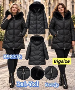 Kurtki Damskie,size 3-7xl,Paczka 5szt,1kolor