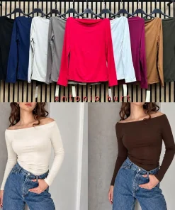 Bluzki damskie,Size uni,Paczka 6szt,mix kolor