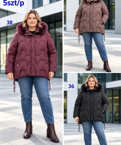 Kurtki DAMSKI ,size 3-7xl,Paczka 5szt,1kolor
